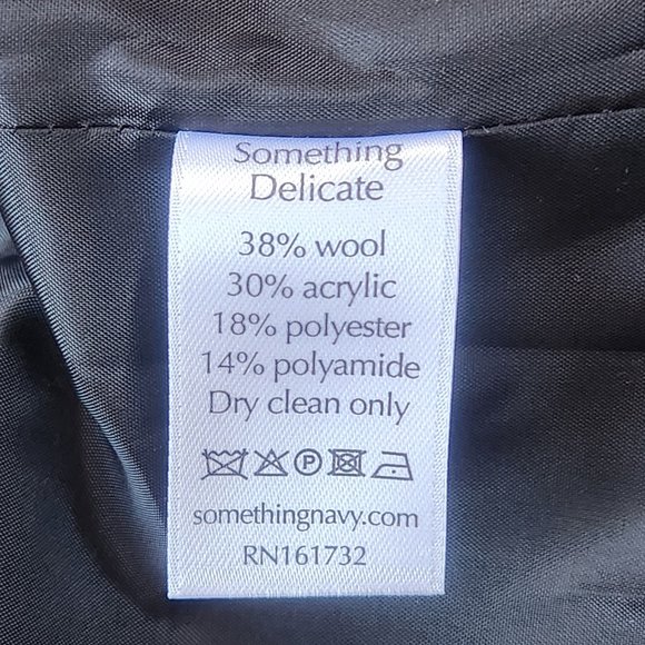 NWT Something Navy Plaid Tartan Blazer Coat "Marley" - Picture 13 of 16